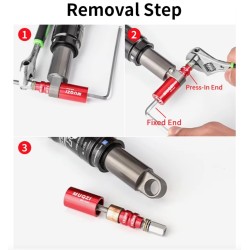 Instrument pentru îndepărtarea și instalarea bucșei amortizorului Muqzi KROXNE - 9  