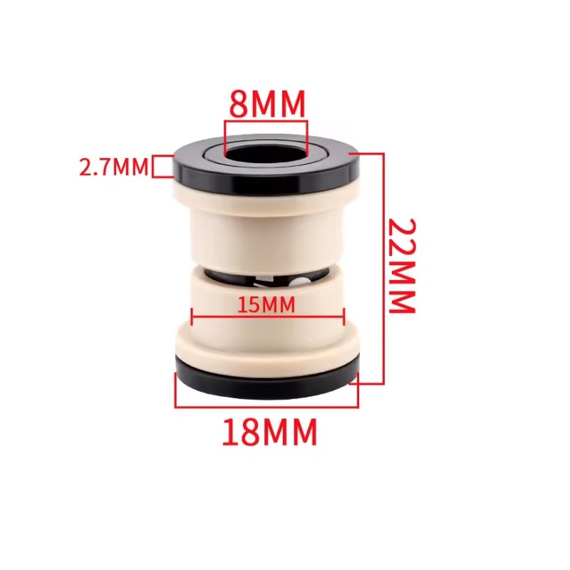 Amortizatoriaus įvorės ID 8mm - OD 12mm - 22 24 32 44 50 52 54 68 mm KROXNE - 1  