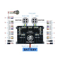 Flipsky FT85bd ESC-ohjain alumiinikotelolla sähkörullalaudalle, polkupyörälle, skootterille tai moottoripyörälle KROXNE - 6  