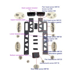 Sedalka za skuter Dualtron Thunder, Ultra, Victor DT2 DT3 Achilleus Compact Minimotors - 6  