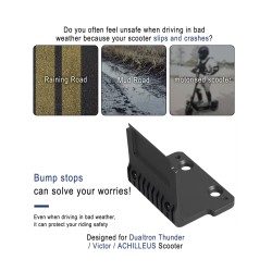 Modifizierte, verdickte Kotflügel-Antikollisionsblende aus Aluminium für Dualtron Thunder, Victor, Achilles, DT3 Minimotors - 13