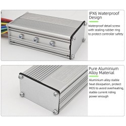 S866 Styrenhet och displaykit för elcykel - 24v, 36v, 48v - 250w, 350w 500w 13a, 15a, 22a  - 10 Högpresterande borstlös controll