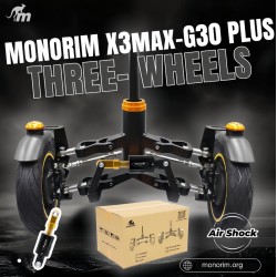 Suspensie fata Monorim X3 Max Air cu doua roti pentru Ninebot Max G30 & scutere similare – Piesa de schimb & amortizor Monorim -