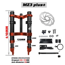 Monorim MZ3 Plus Dual Air front suspension for Segway ZT3 improved comfort  - 10  