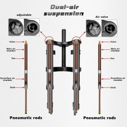 Perednya pidviska Monorim MZ3 Plus Dual Air dlya Segway ZT3 pidvyshchenyi komfort  - 16  