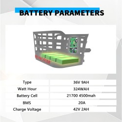 Monorim BPK350 átalakítókészlet motor 380w - akkumulátor tartozék  - 4 Monorim BPK350 e-bike power kit, 380W – Alakítsd át kerék