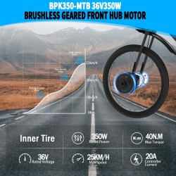Monorim BPK350 átalakítókészlet motor 380w - akkumulátor tartozék  - 8 Monorim BPK350 e-bike power kit, 380W – Alakítsd át kerék