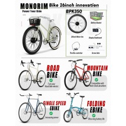 Monorim BPK350 Kit motor 380w - Batterie inklusive für E-Bike  - 20 Monorim BPK350 E-Bike Power Kit, 380W – Wandeln Sie Ihr Fahr
