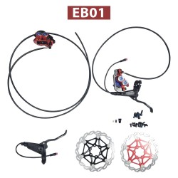 Komplett Monorim EB01 4-kolvs hydraulisk bromssats - spakar, bromsok, vajer och bromsskiva Monorim - 9 Komplett Monorim EB01 4-k