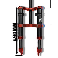 Suspension avant Monorim MD0 Dual Air Version 490mm x 165mm  - 2 
Compatibilite: prevue pour les montages au format 490mm x 165m