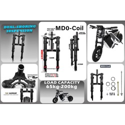 Sospensione anteriore Monorim MD0 Coil Spring 490mm x 165mm  - 16 
Compatibilita: Monorim MD0 Coil Spring 490mm x 165mm per inst