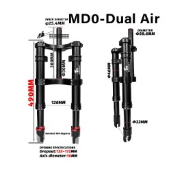 Monorim MD0 Dual Air Version 490mm x 165mm framfjadring  - 10 
Kompatibilitet: for montage som kraver matt 490mm x 165mm (kontro