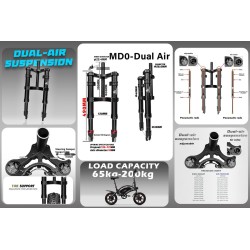 Suspension avant Monorim MD0 Dual Air Version 490mm x 165mm  - 13 
Compatibilite: prevue pour les montages au format 490mm x 165
