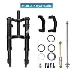 Monorim MD0 Air Hydraulic frontfjæring 490mm x 165mm  - 1 
Kompatibilitet: for kompatible Monorim MD0 frontgaffel-oppsett; sjekk