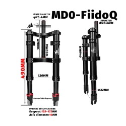 Sospensione anteriore Monorim MD0-FiidoQ  - 8 
Compatibilita: sospensione anteriore Monorim MD0-FiidoQ per Fiido Q (Q1/Q1S) e mi