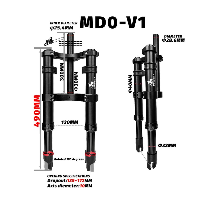 Prednji ovjes Monorim MD0-V1 za Xiaomi M365/Pro  - 11 
Kompatibilnost: Monorim MD0-V1 za Xiaomi M365/Pro i kompatibilne modele.

