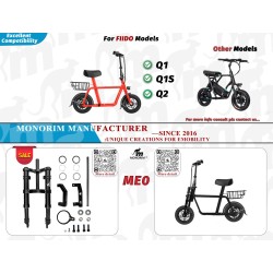 Forgaffelaffjedring Monorim MD0-Super73Z til Super73 Z elcykel  - 1 
Kompatibilitet: Monorim MD0-Super73Z forgaffel til Super73 