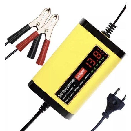 12V 2A nabíječka pro olověné akumulátory 7Ah 12Ah 14Ah 20Ah  - 2 Hlavni vlastnosti

Digitalni LCD displej zobrazujici napeti (V)