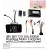 Sinusovy bezkefovy regulator motora set 48V 84V 50A 3000W s plynom a displejom  - 13 Zoznam produktov

50A regulátor + 1 plynová