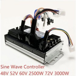 Sinusgolf brushless motor controller kit 48V 84V 50A 3000W met gashendel en display  - 19 Productlijst

50A controller + 1 gashe