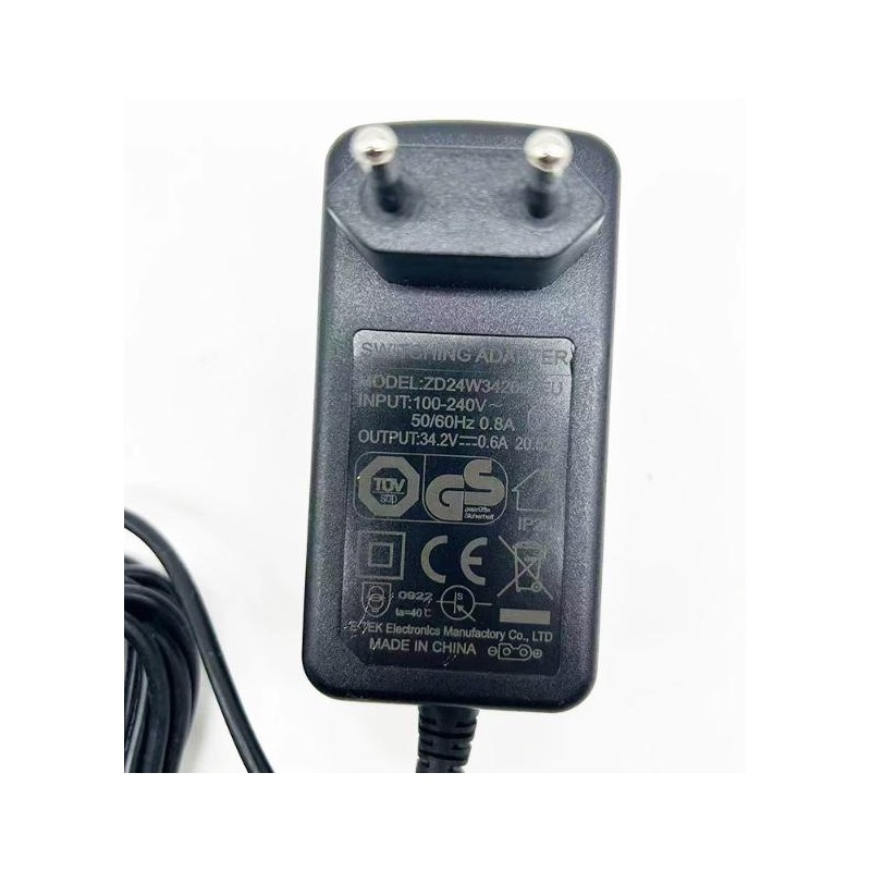 Incarcator aspirator 34,2V 0,6A (ZD24W342060EU)  - 1 Compatibil 34,2V 0,6A: pentru aspiratoare cu aceste specificatii.Incarcare 