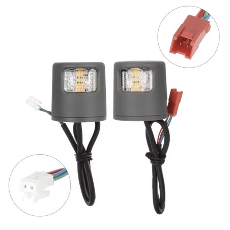 LED turn signal lights for Xiaomi Scooter 5/5 Pro/5 Plus/5 Max or similar - safety indicator kit  - 1 
Clear compatibility: made