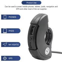 USB- och USB-C-laddport for styre pa elsparkcykel - XT30, XT60 och XT90  - 5 Passar styren pa elsparkcyklar, elektriska scooters