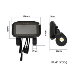 Kojelaudan näyttö sähköpotkulautaan Kukirin G2 Pro 2025 uusi versio  - 5 
Yhteensopiva Kukirin G2 Pro 2025 sähköpotkulaudan uude