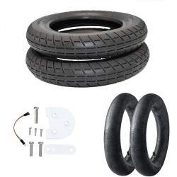 Xiaomi PRO must - punane - valge 10-tollised kaubamärgi rattakomplektid  - 1  