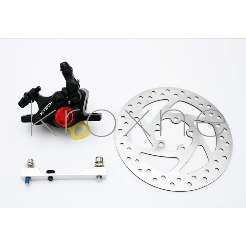 Pilnas juodo „xTech“ apkabos stabdžių komplektas, skirtas „Xiaomi M365“, „1S“, „Pro2“ ar „M365 Pro“ ZOOM xTech - 1 „Zoom Xtech H