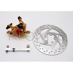 Kuldne xTech pidurikomplekt mudelitele Xiaomi M365, 1S, Essential, Pro2 või M365 Pro. ZOOM xTech - 4 Kuldne xTech pidurikomplekt