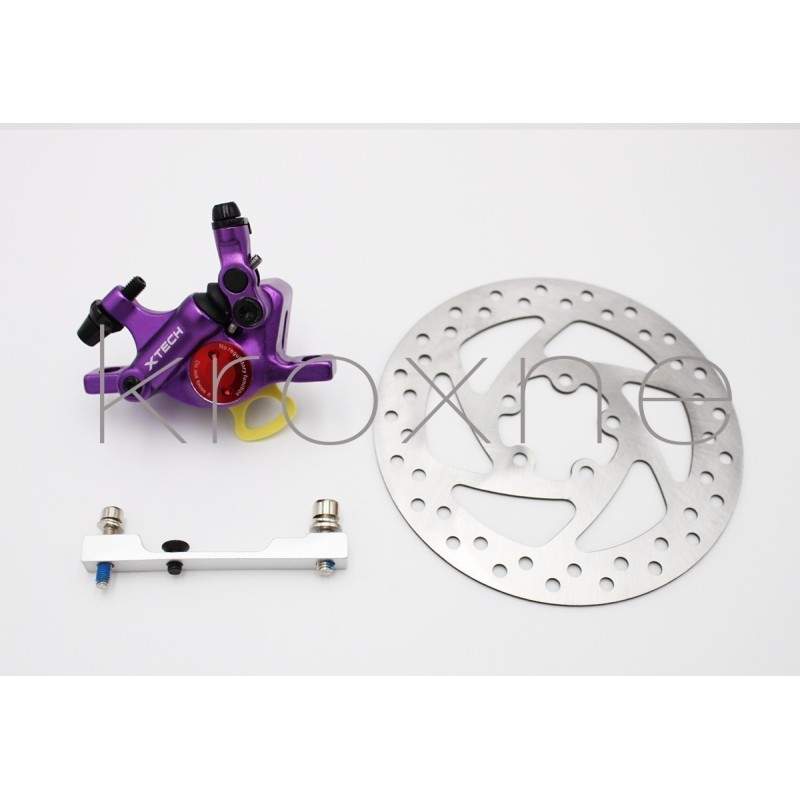 Kit freno completo xTech viola per Xiaomi M365, 1S, Essential, Pro2 o M365 Pro. ZOOM xTech - 4 
Zoom Xtech HB100 kit completo di