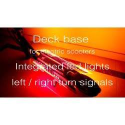 Monorim-Deck ALD WDL / Basis für Elektroroller mit LED-Leuchten und linken / rechten Blinkern Monorim - 3 Basis mit LED-Leuchten