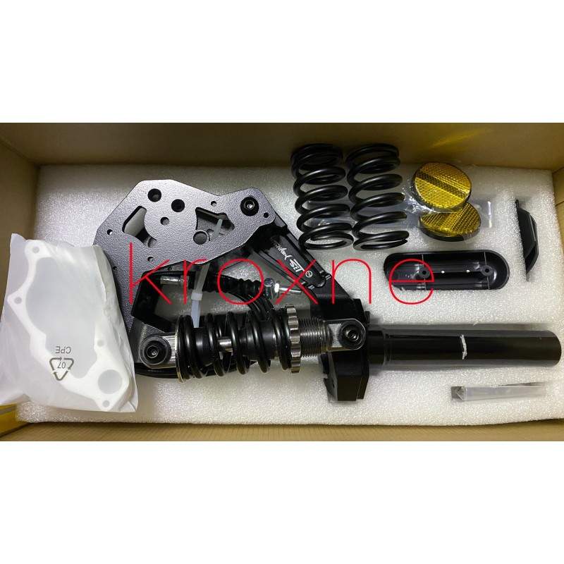 Sharkset sprednje vzmetenje za Ninebot Max G30, G30D, G30P in G30LP Sharkset - 11 Sprednje vzmetenje Sharkset z dvema amortizerj