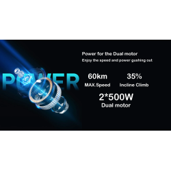 AWD 1000w dual motor kit (two 500w motors) - battery and electronics included Monorim - 1 You'll get twice the power with twice 