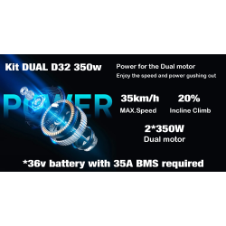 Двоен комплект Monorim D32 350w за електрически скутери Xiaomi или подобни. Monorim - 1 Двоен комплект Monorim D32 350w за елект