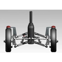 Monorim X3 shock kit with two front wheels for Ninebot Max Series all models or similar scooter Monorim - 2