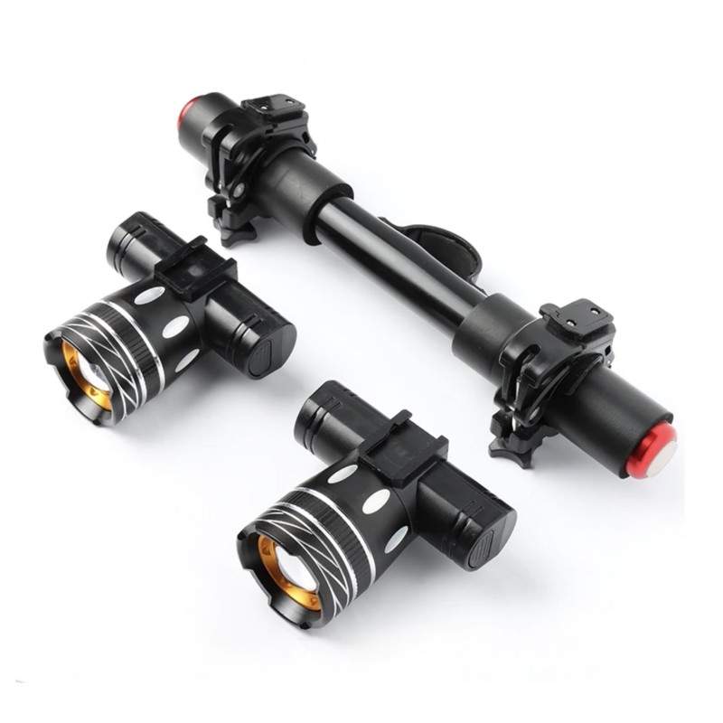 Barra de luces LED dual para patinete eléctrico Xiaomi con batería 1200mAh - 150LM  - 1 Barra de luces LED dual para patinete el