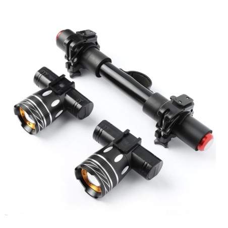 Doppia barra luminosa a LED per scooter elettrico Xiaomi con batteria da 1200 mAh  - 1 Doppia barra luminosa a LED per scooter e