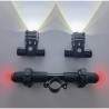 Barra de luz LED dupla para scooter elétrico Xiaomi com bateria de 1200mAh  - 3 Barra de luz LED dupla para scooter elétrico Xia