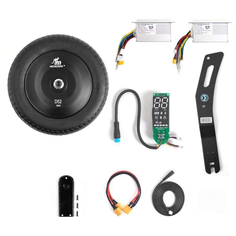 Monorim Dual52 Max (obsahuje 500W motor) Monorim - 1 
Zahŕňa nominálny 500w motor, pridaním tohto výkonu k motoru Monorim 500w d