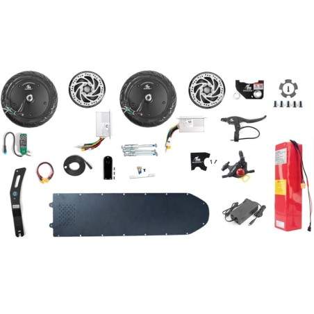 Monorim Dual52 Max Ultra (inkluderer to 500w motorer) Monorim - 1 
Inkluderer et 20000mah batteri med 60ah BMS
48v 3A batterilad