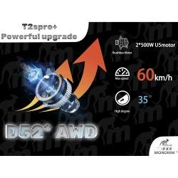 Monorim T2SPRO + monopattino elettrico ad alte prestazioni 48v - motore 500w - batteria 14.4ah Monorim - 4 Monorim T2SPRO + Scoo