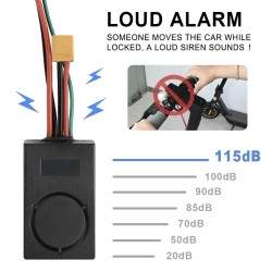 Universeel antidiefstalalarm voor Xiaomi, Ninebot, Segway, Dulatron, Kaabo, Vsett of soortgelijke elektrische scooters  - 2 Univ