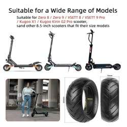 Pneumatico solido per scooter elettrico Zero 8, Zero 9, Vsett 8, Vsett 9, Kugoo X1, Kirin G2 Pro 8.5x3 Kukirin - 2 Pneumatico so