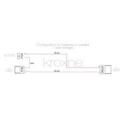 Sériový propojovací kabel pro externí baterii kompatibilní se skútrem, elektrokolem a podobně  - 2 Sériový propojovací kabel pro