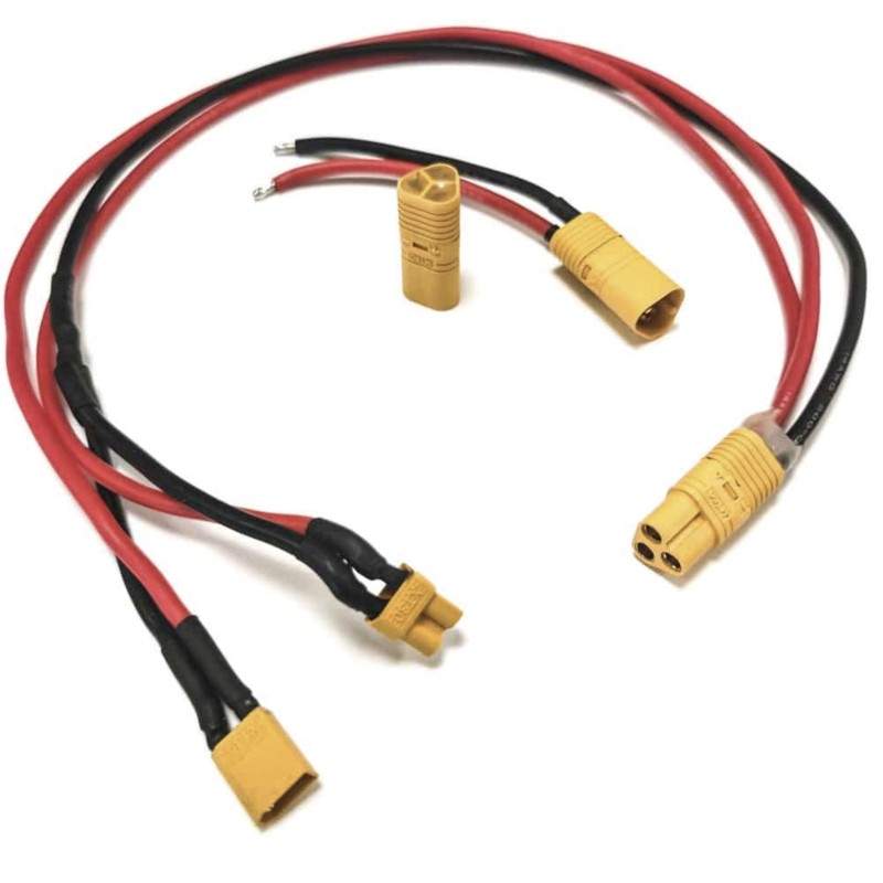 Cavo di collegamento commutato per batteria esterna compatibile con scooter, bicicletta elettrica o simili  - 1 Cavo di collegam