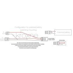Lülitatud ühenduskaabel välise aku jaoks, mis ühildub rolleri, elektrijalgratta või muu sarnasega  - 2 Lülitatud ühenduskaabel v