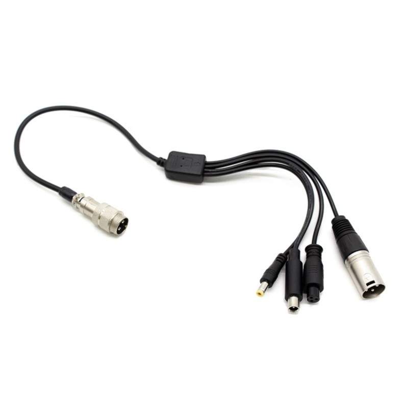 Câble convertisseur de chargeur GX16 vers DC5,5 mm/DC8 mm/XLR/GX12.  - 1 Câble convertisseur de chargeur GX16 vers DC5,5 mm/DC8 