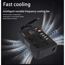 Inversor de 12v a 220v para cargar patinete o bicicleta eléctrica en autocaravana / Camper  - 1 Inversor de 12v a 220v para carg